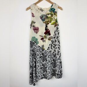 Anthropologie Postmark Arcadie Asymmetrical Silk Dress
